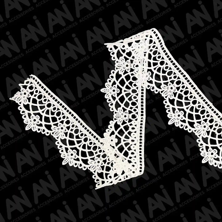 Classic ladder with Floral Brussels Sequence Lace | 2 Meter