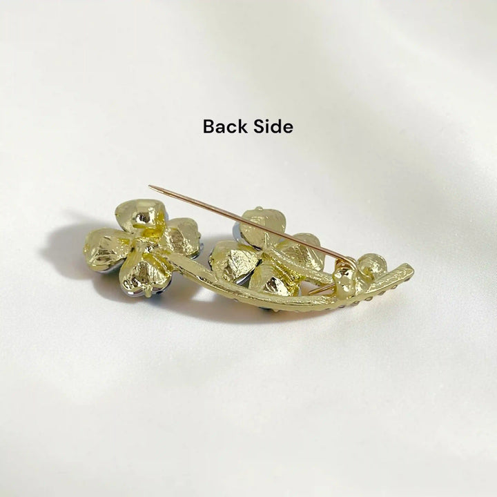 Emerald Girandole Brooch Pin
