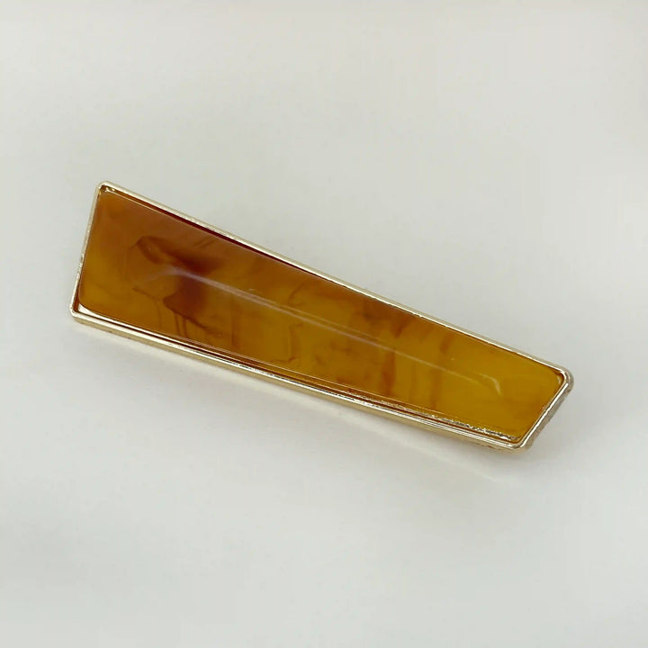 Marble Trapezoid Gold Buckle