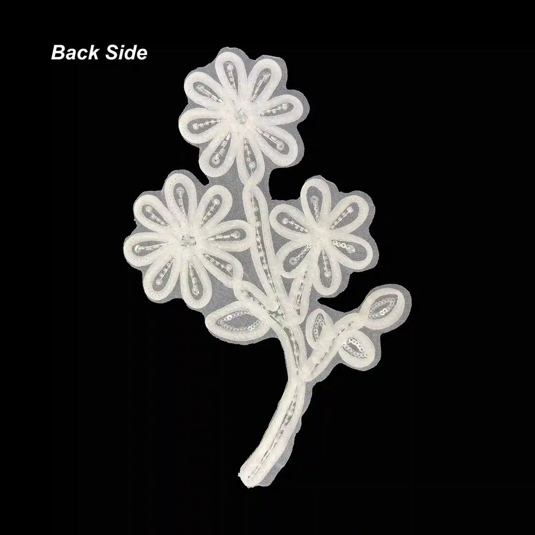 Layered Six-Petal Flowers Patch