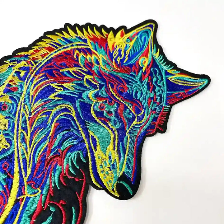 Multicolor Hotfix Wolf Patch