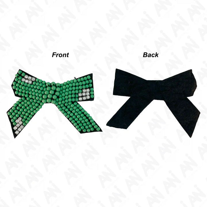 Beaded Bow Sew Patch