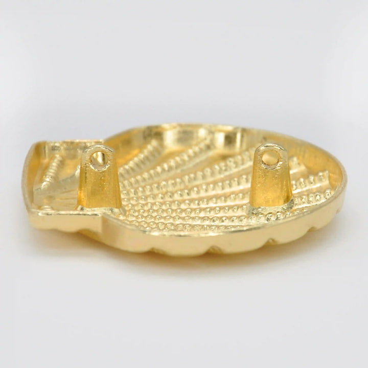 Scallop Sea Shell Metal Buttons | 50mm(80L)