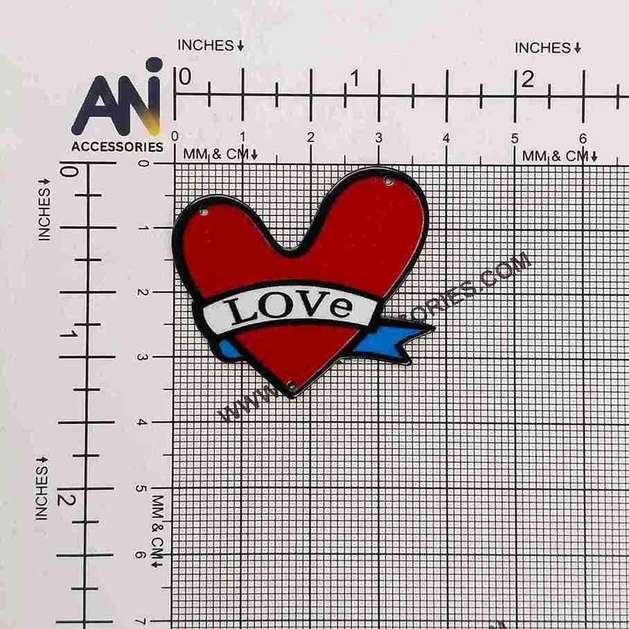 Love Banner Heart Brooch