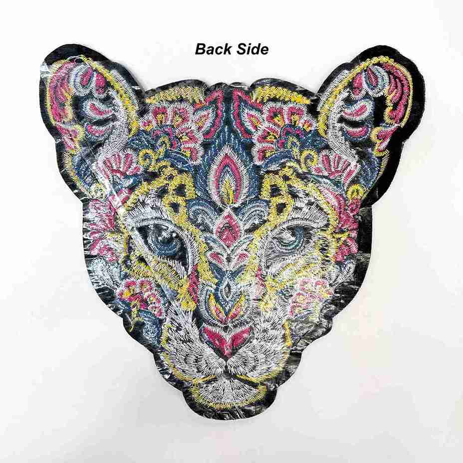 Bohemian Embroidered Cougar Head Patch