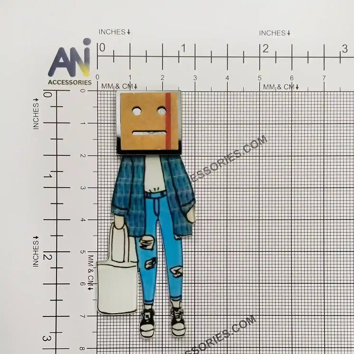 Incognito Style Brooch Pin