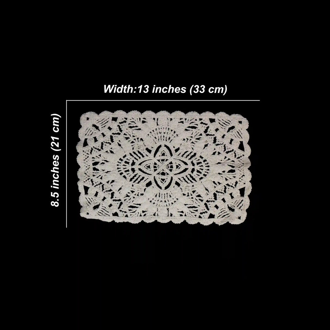 Rectangular Doily Appliqu Patch