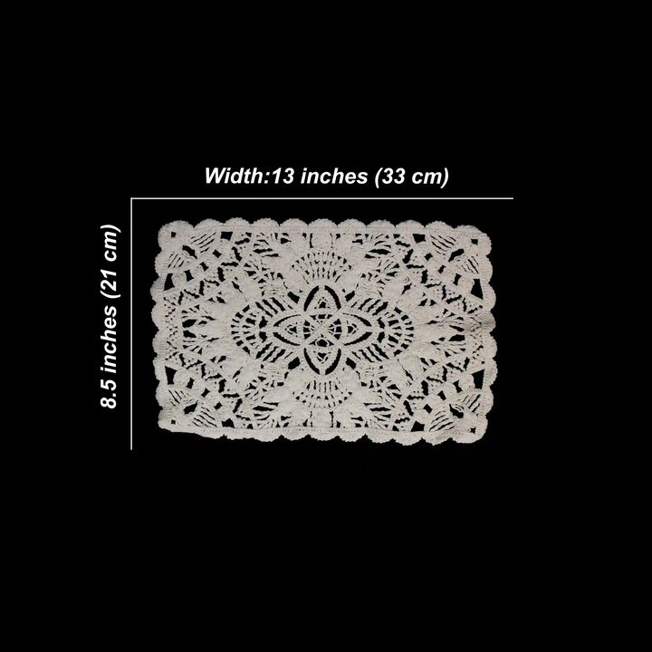 Rectangular Doily Appliqu Patch