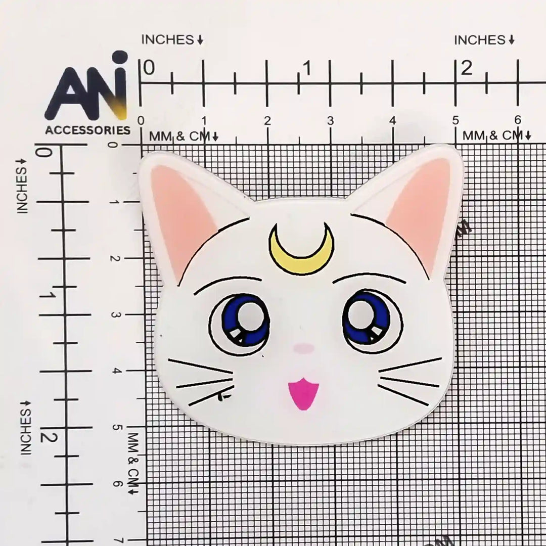Moon Cat Brooch Pin