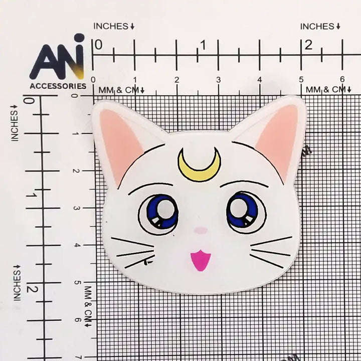 Moon Cat Brooch Pin