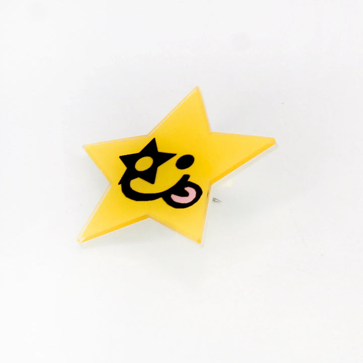 Winking Star Brooch