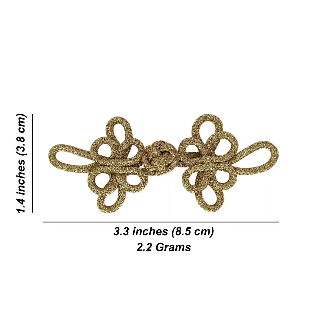 Three Petal Flower Frog Buttons