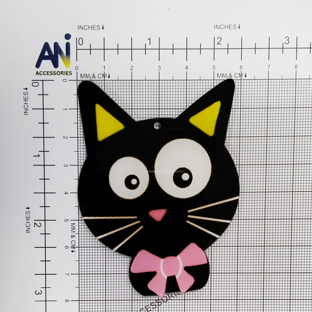Whimsical Black Cat Patch
