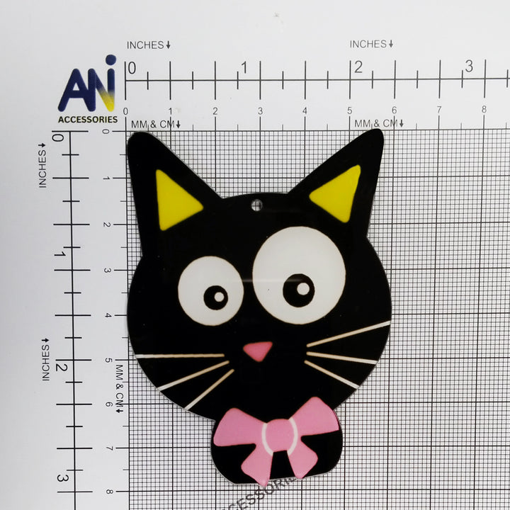 Whimsical Black Cat Patch