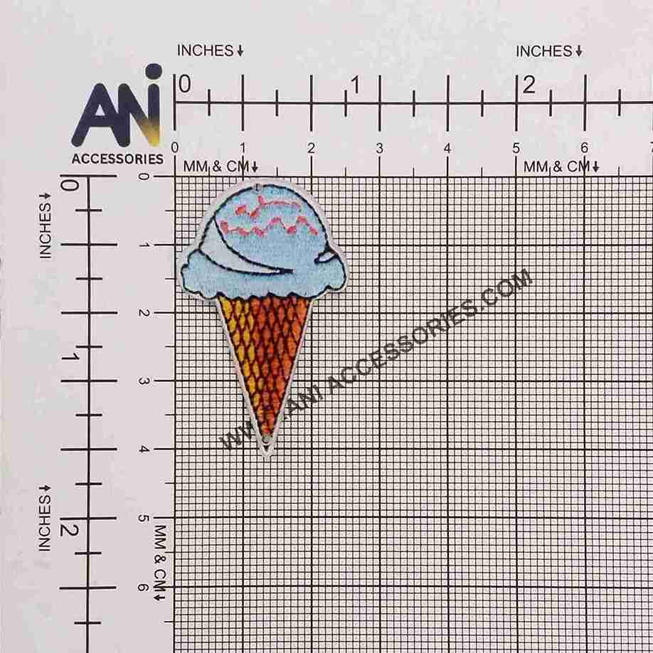 Ice Cream Acrylic Sewable Tag