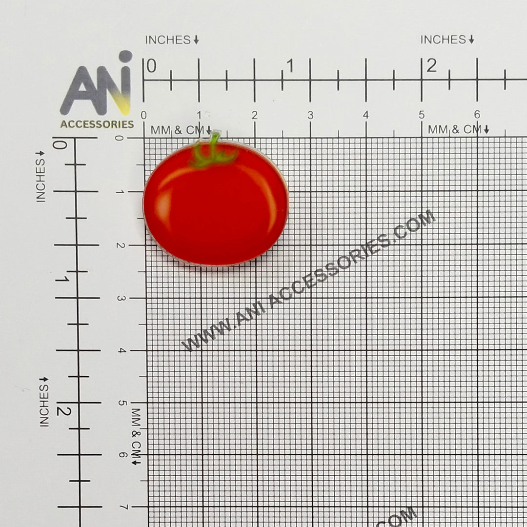 Red Tomato Brooch Pin