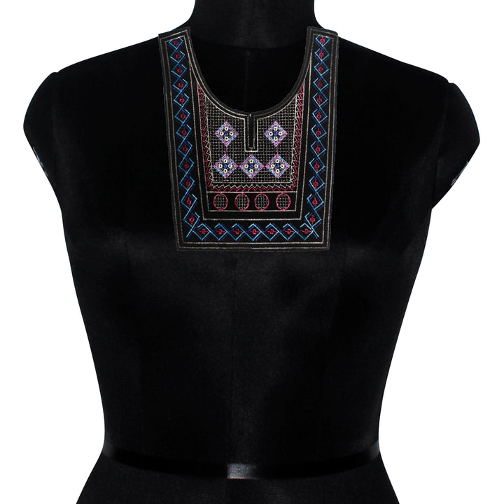 Vibrant Color Ethnic Neckline