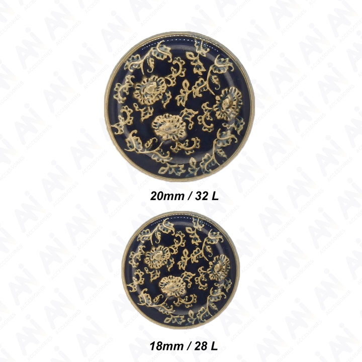 Elegant Floral Style Buttons