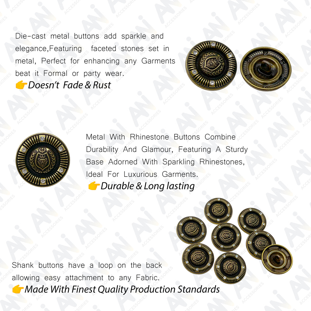 Stylish Decorative Metal Buttons