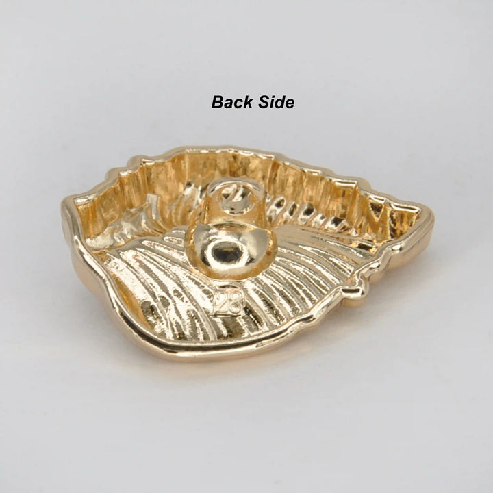 Scallop Shell Stud Pearl Button | 28mm, 23mm & 18mm