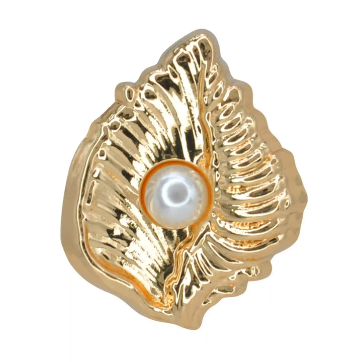 Scallop Shell Stud Pearl Button | 28mm, 23mm & 18mm