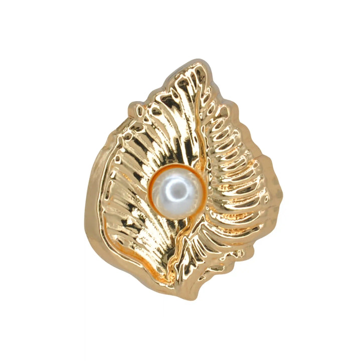 Scallop Shell Stud Pearl Button | 28mm, 23mm & 18mm