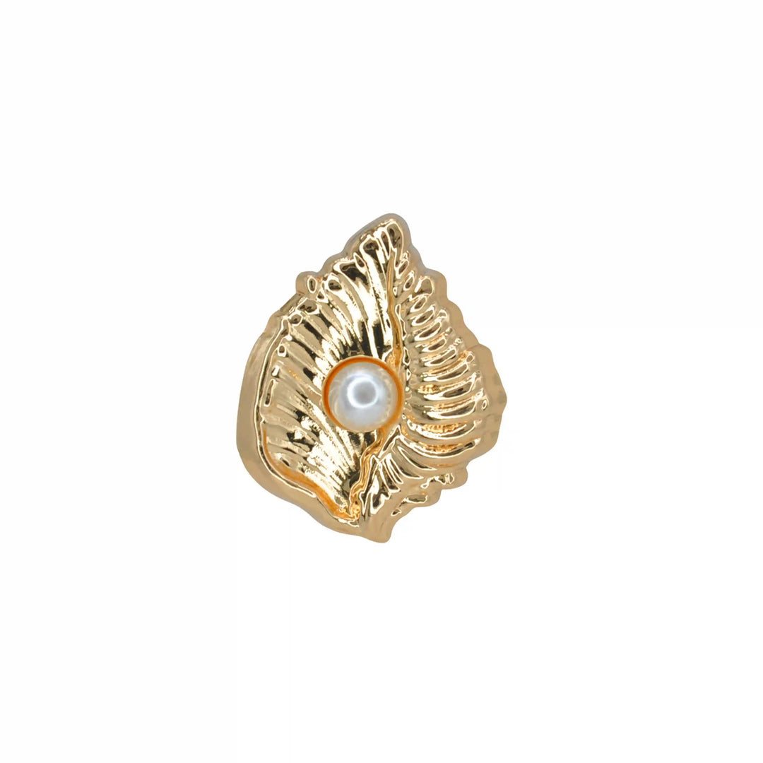 Scallop Shell Stud Pearl Button | 28mm, 23mm & 18mm