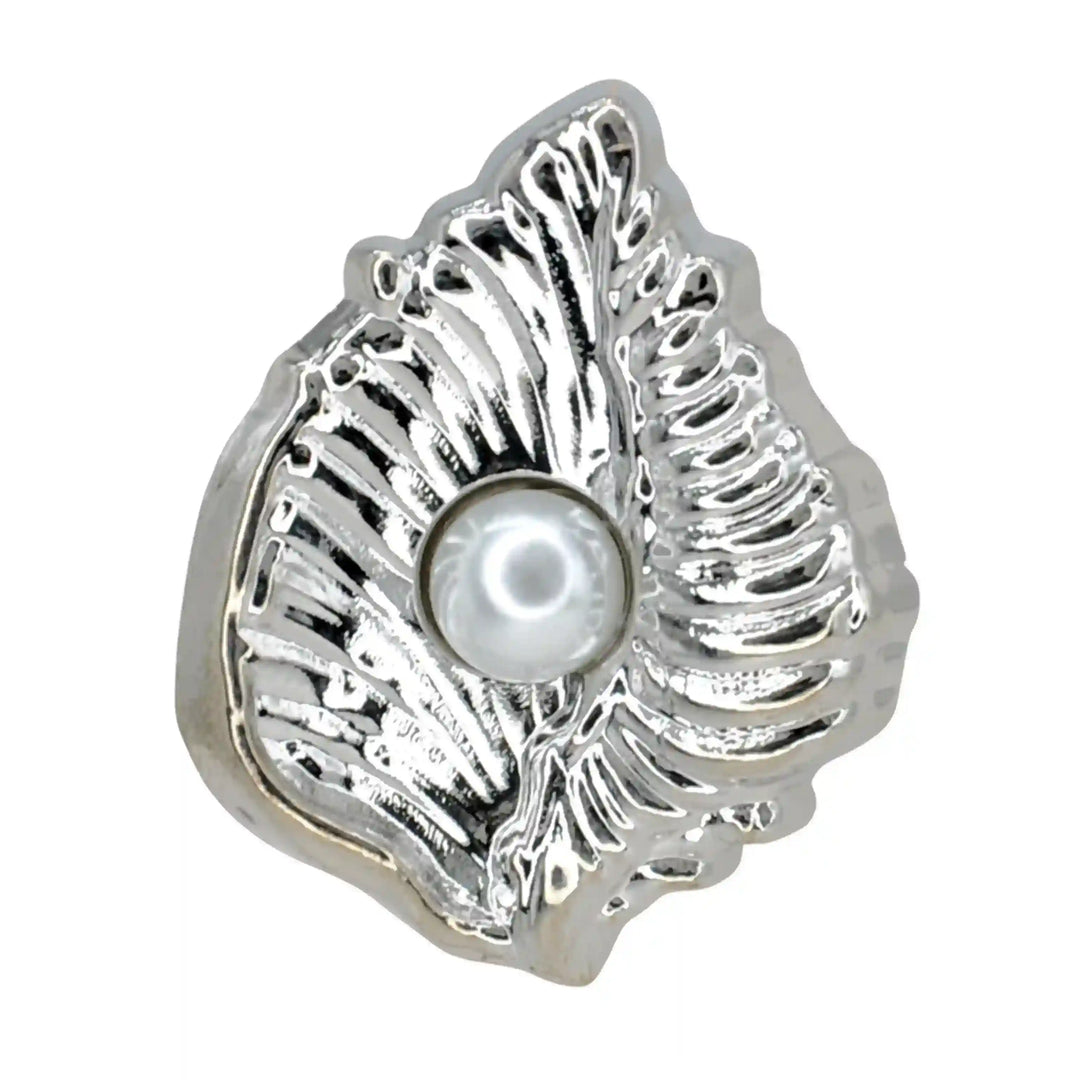 Scallop Shell Stud Pearl Button | 28mm, 23mm & 18mm