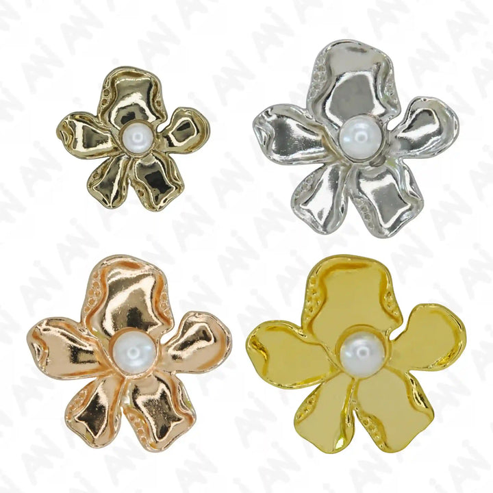 Floral Pearl Buttons