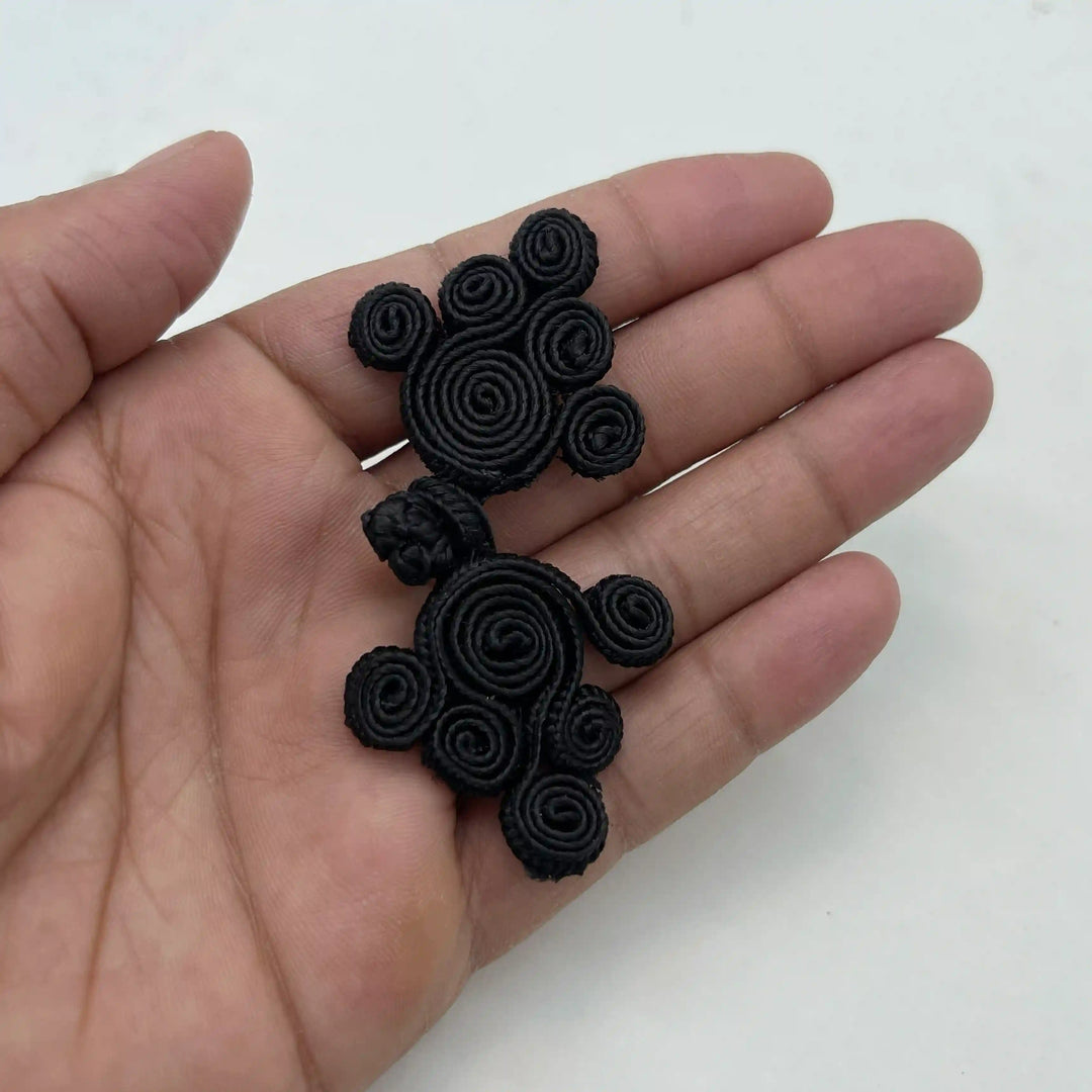 Floral Design Frog Closure Buttons