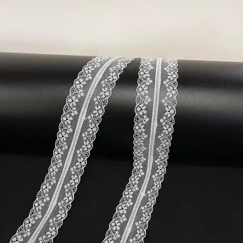 Delicate White Net Trim | SKU-W-15