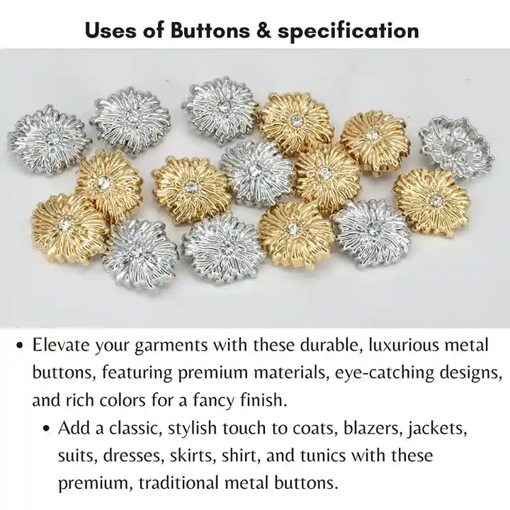 Coral Reef Studs Buttons | 25mm & 20mm