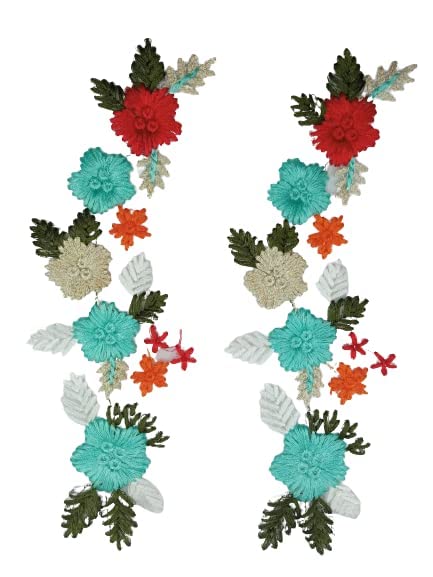 Floral Arch Applique Sew Patch (Set of 2)