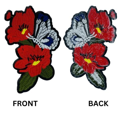 Red Lily Heat transfer or Sew Patch