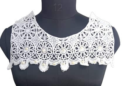 Round Neck Floral Cutout Lace