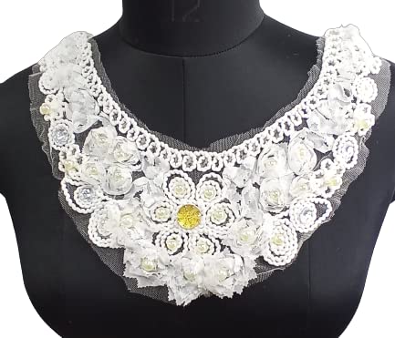 Golden Stone Center Floral Design Neckline