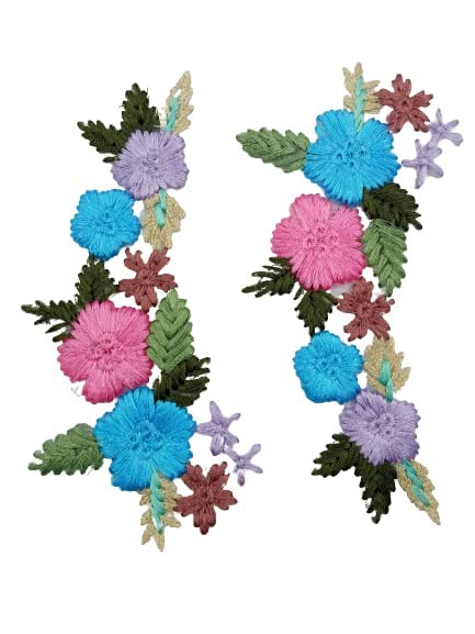 Floral Arch Applique Sew Patch (Set of 2)