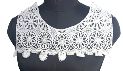 Round Neck Floral Cutout Lace