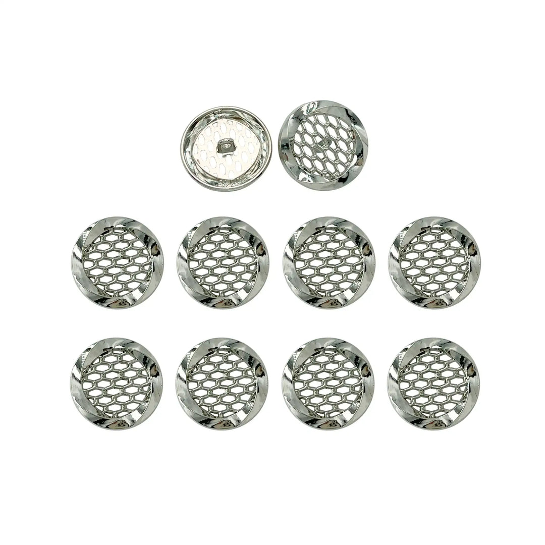 Honeycomb Metal Buttons | 15mm, 18mm & 23mm
