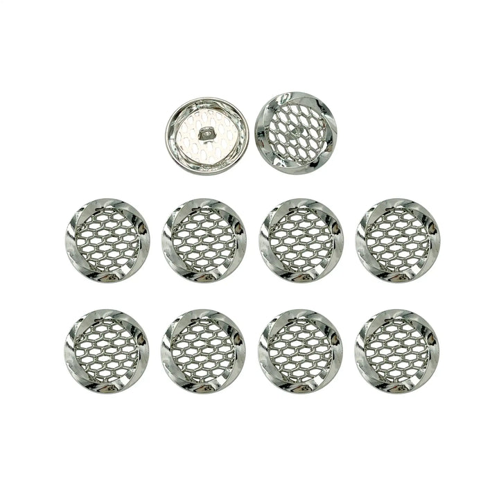Honeycomb Metal Buttons | 15mm, 18mm & 23mm