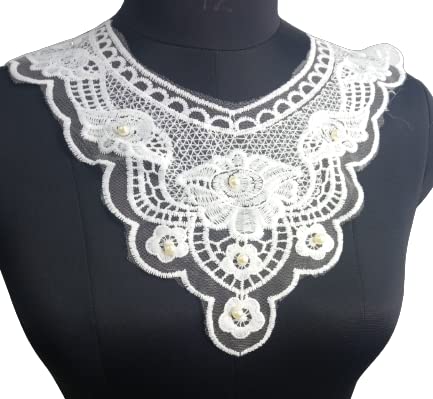 Tropical Floral Leaf Lace Neckline