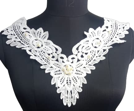 Lace Panelled Bib Neckline