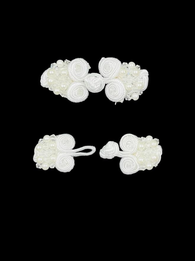 Beaded Floral Pankou Fastener