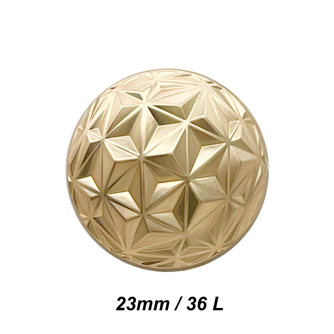 Geometric Metal Buttons for Clothing and Crafts