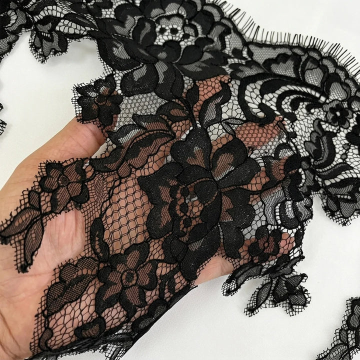 3 Meters | Asymmetrical Floral Chantilly Lace Bodice