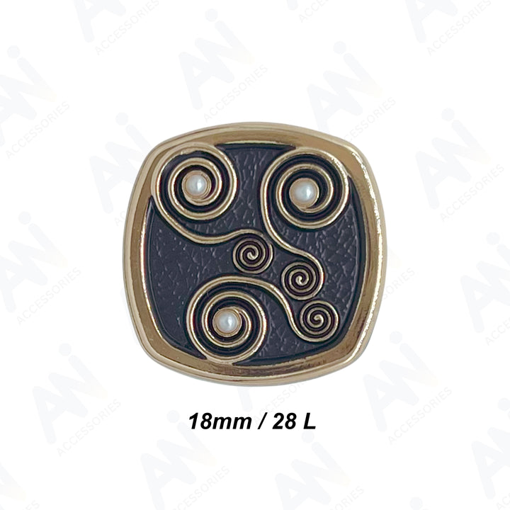 Decorative Pearl Apparel Metal Buttons