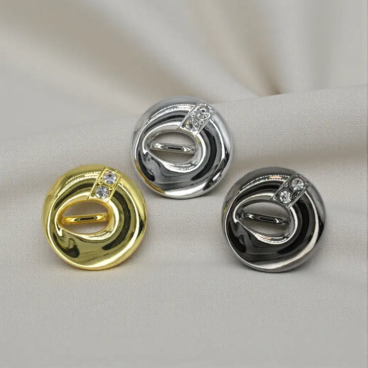 Slotted Metal Button | 23mm, 18mm & 15mm