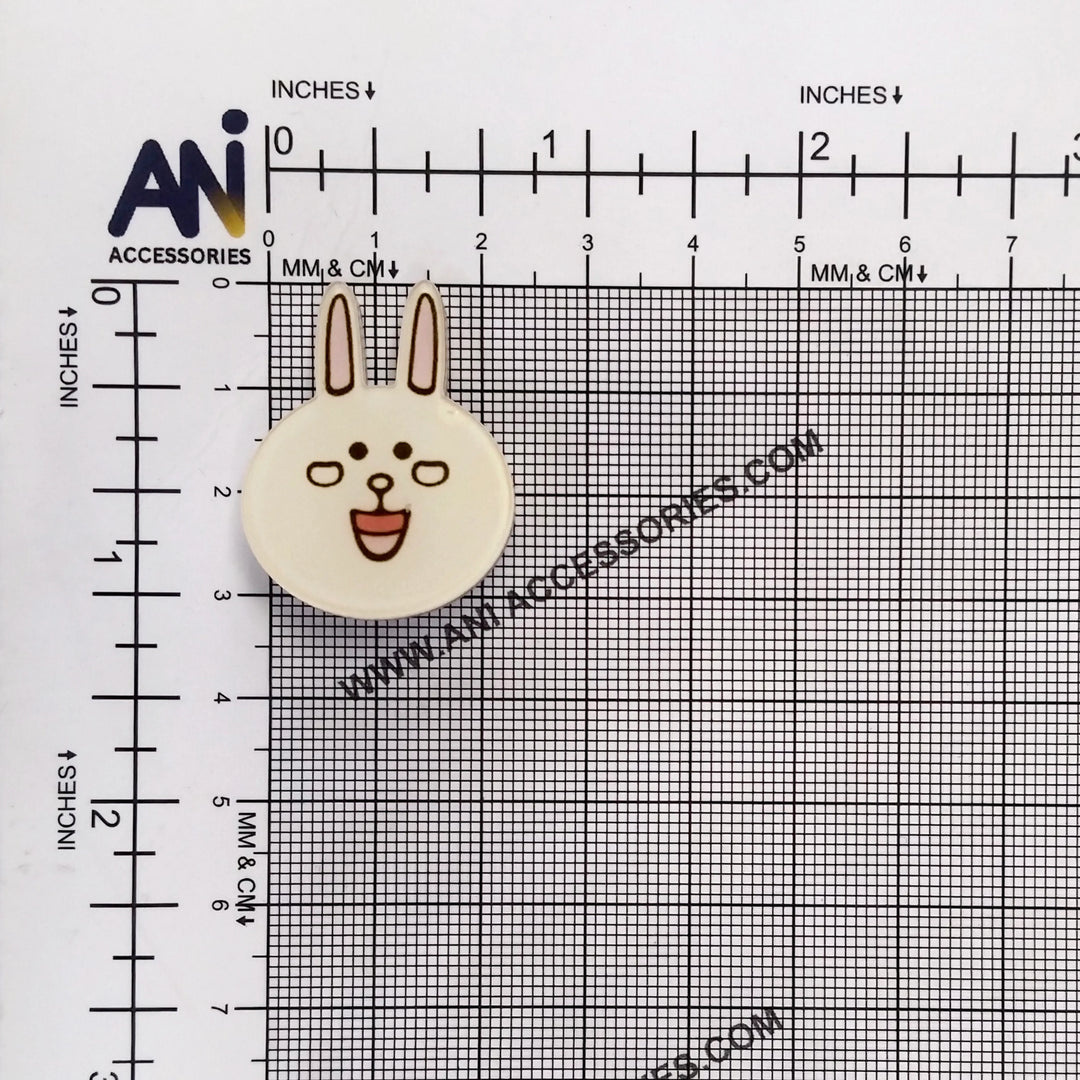 Happy Hoppy Acrylic Bunny Brooch Pin