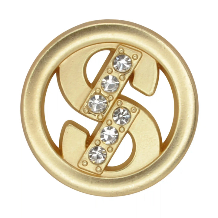 Dollar Style Rhinestone Metal Buttons | 15mm(24L) & 23mm(36L)