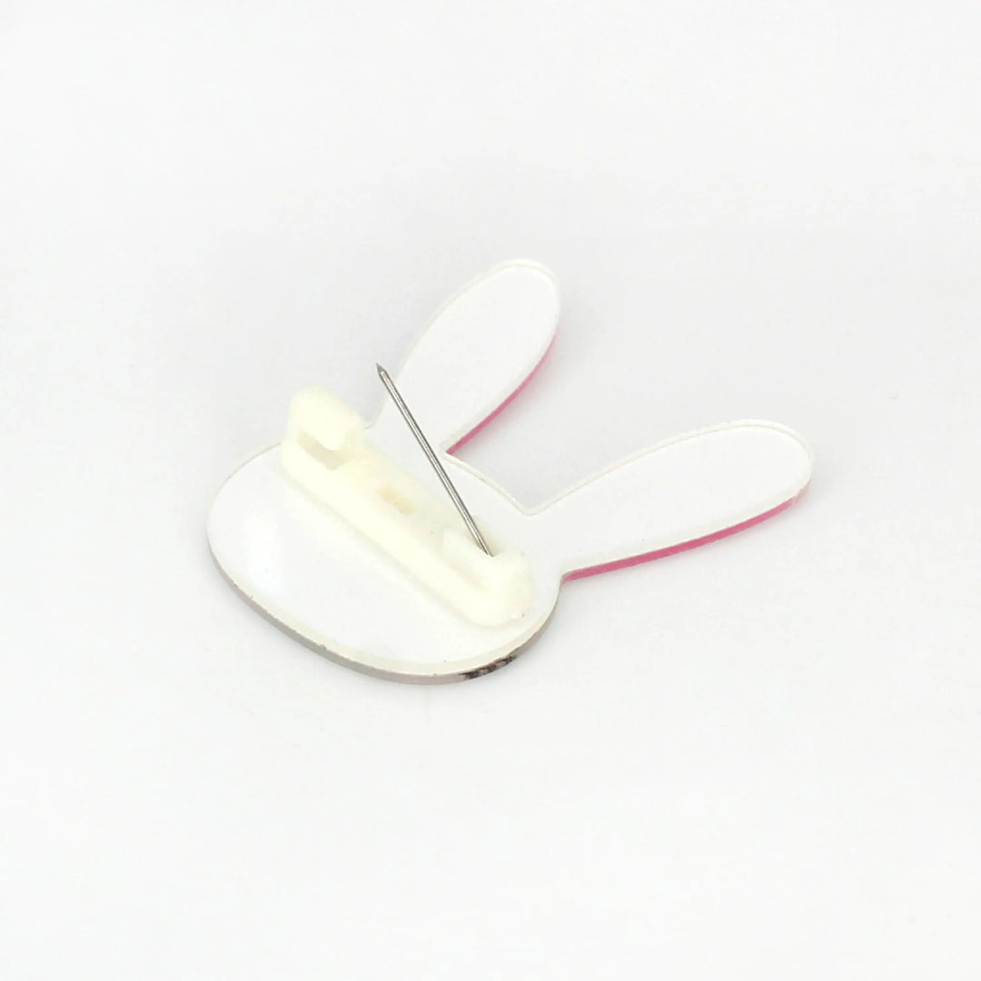 Acrylic Duel Bunny Brooch